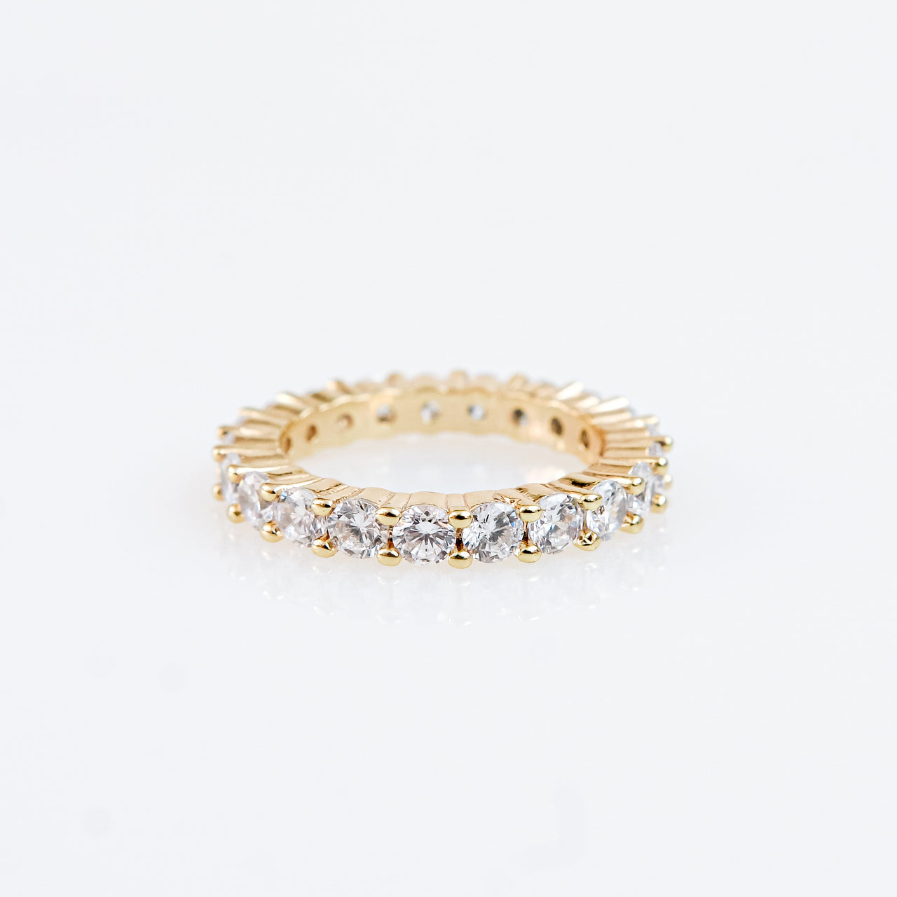 Churumbela 360 de Zirconia AAA con Baño de Oro de 18k