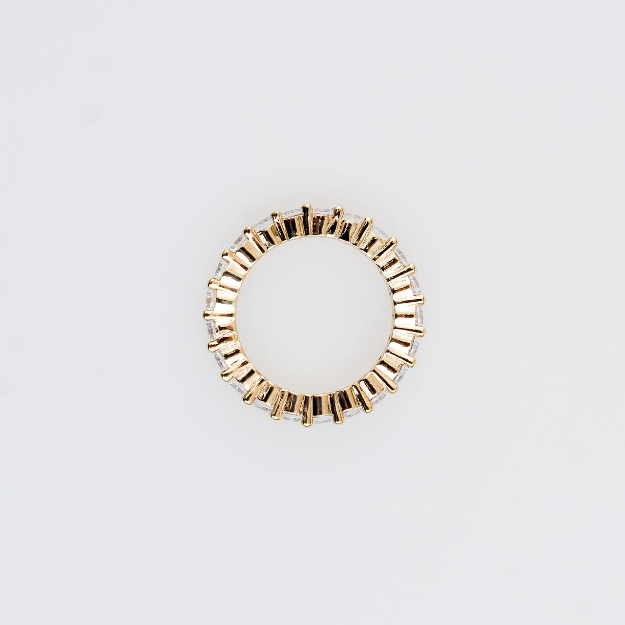 Churumbela 360 de Zirconia AAA con Baño de Oro de 18k