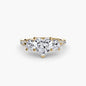 Three-Stone with Pavé Band 3