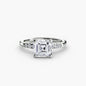 Solitaire with Shoulder Accents