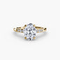 Solitaire with Shoulder Accents