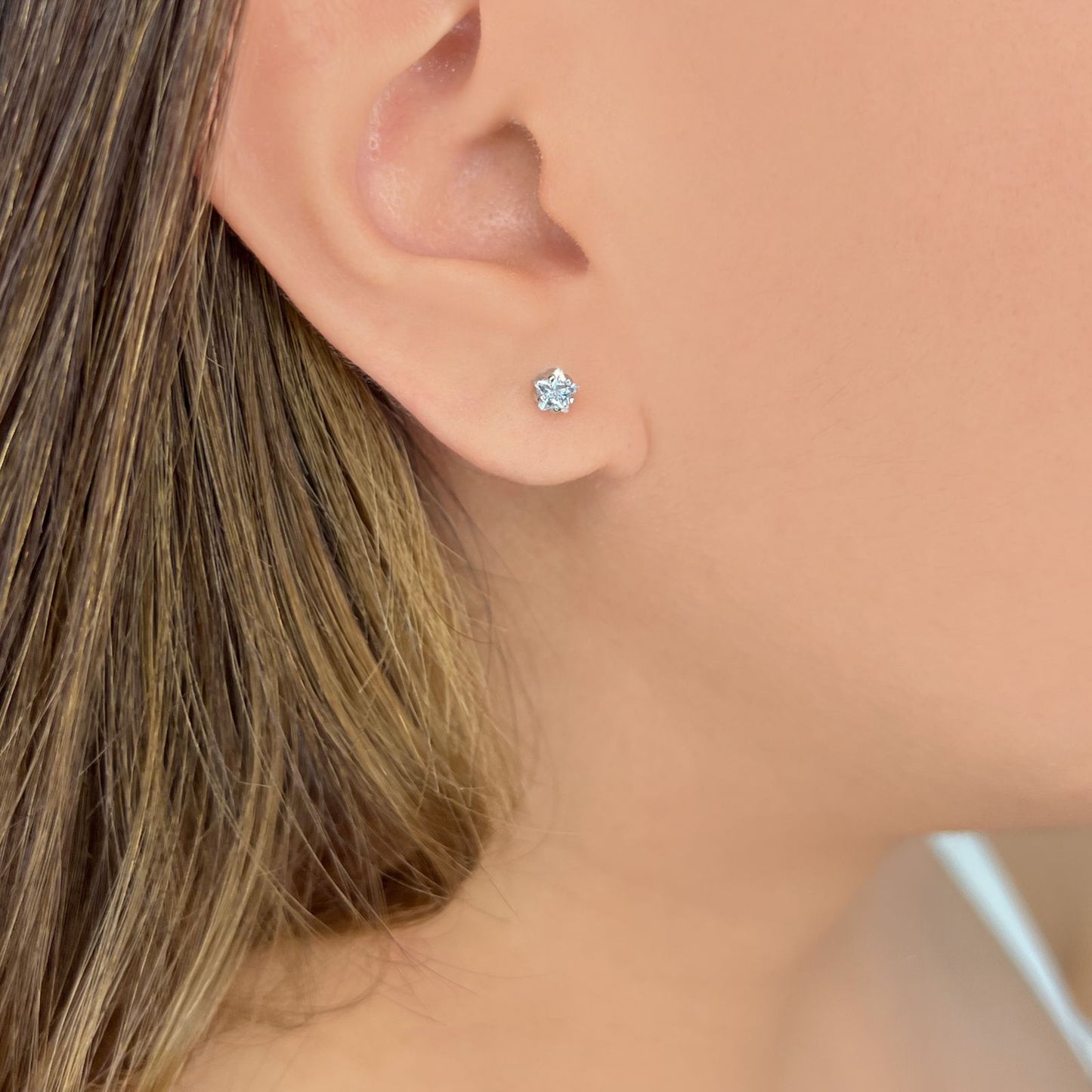 Aretes Estrella Brillante mini (LN1016)