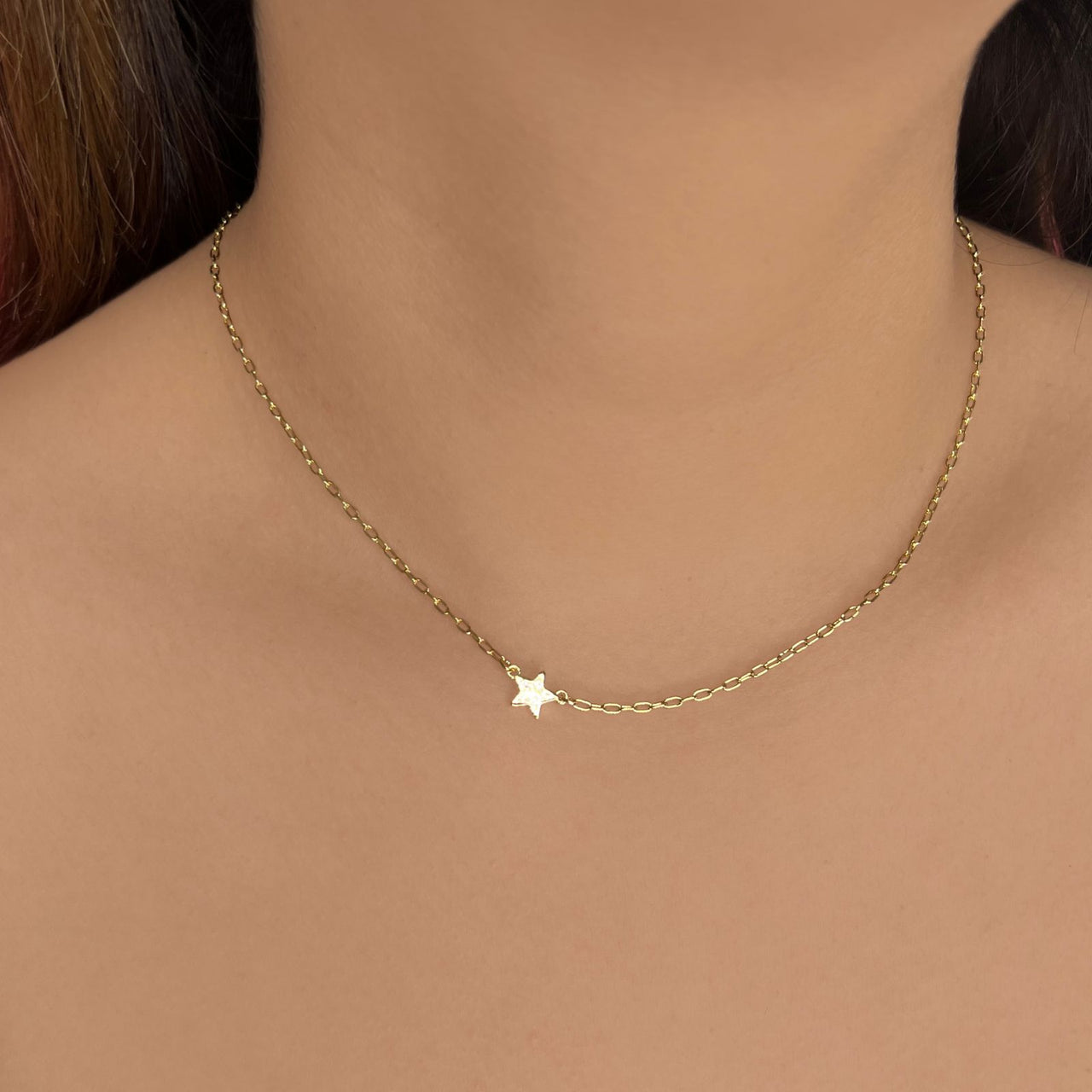 Collar de Cadena con Estrella.(C103)