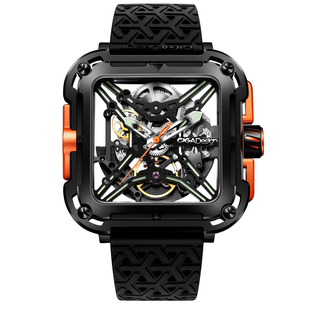 RELOJ CIGA DESIGN X SERIES – EXPLORER BLACK & ORANGE