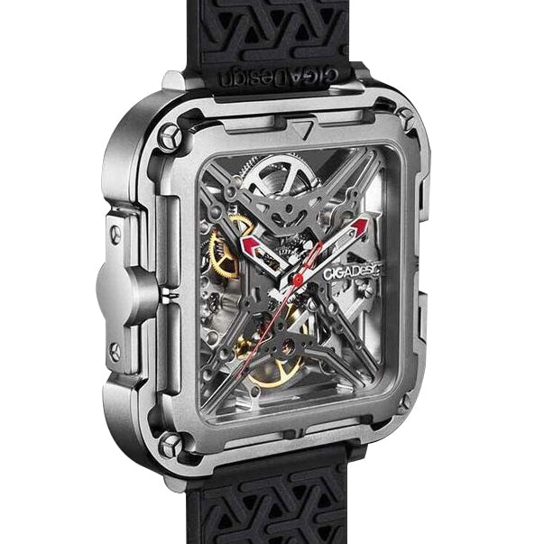 RELOJ CIGA DESIGN X SERIES – EXPLORER SILVER & RED