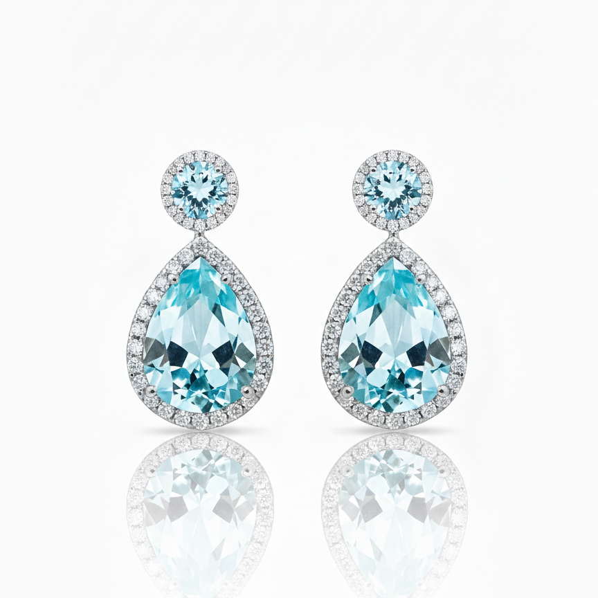 Aretes Plata.925 Blue Whisper