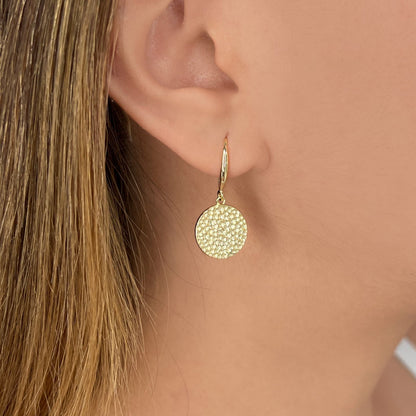 Aretes de Plata con textura