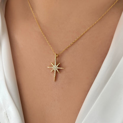 Special star pave Necklace (030)