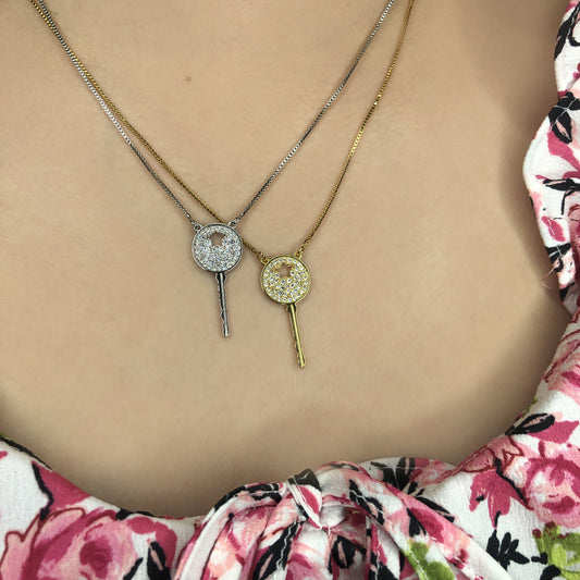 Round Key Necklace (996)