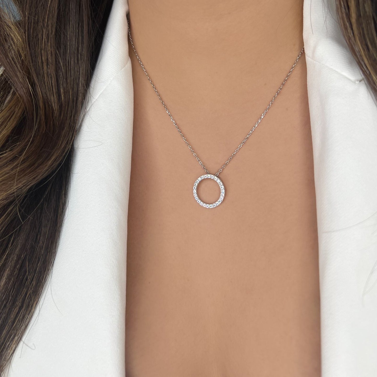 Bling Circle Necklace