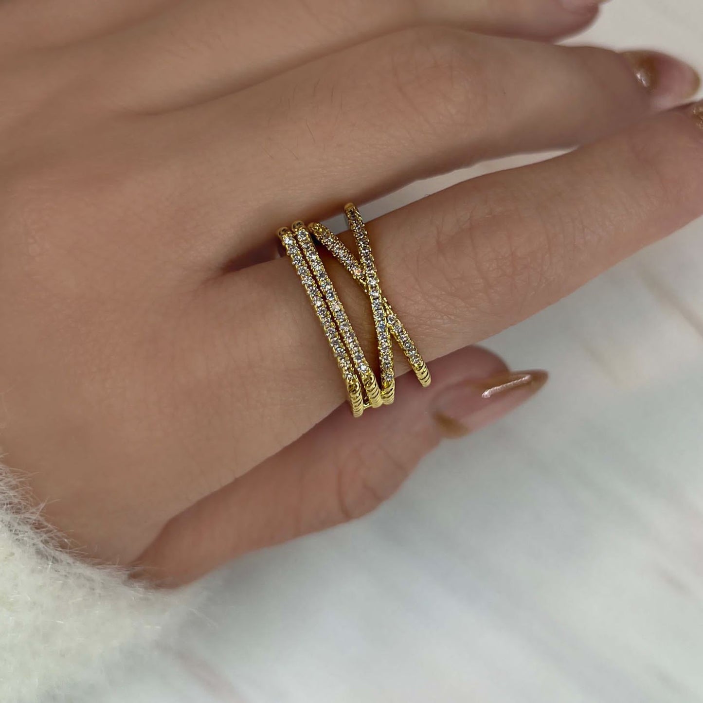 Stackable pave ring (NA51)