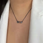 Safety Pin Necklace (1119)