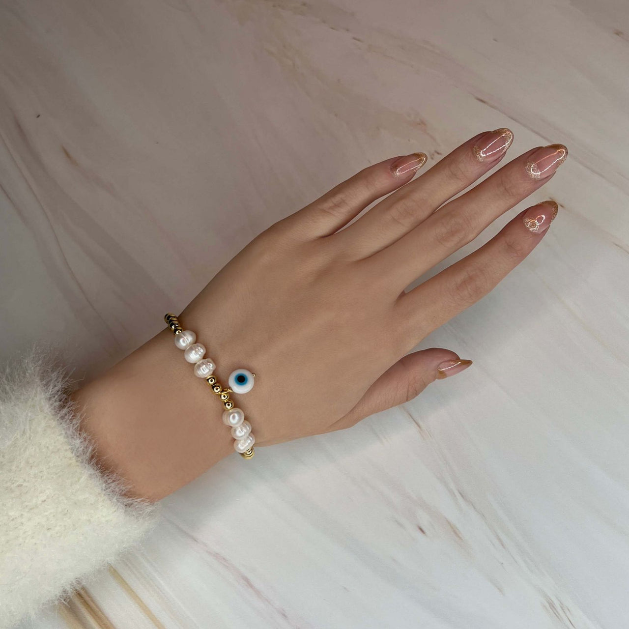 Evil baroque pearl bracelet (NA52)