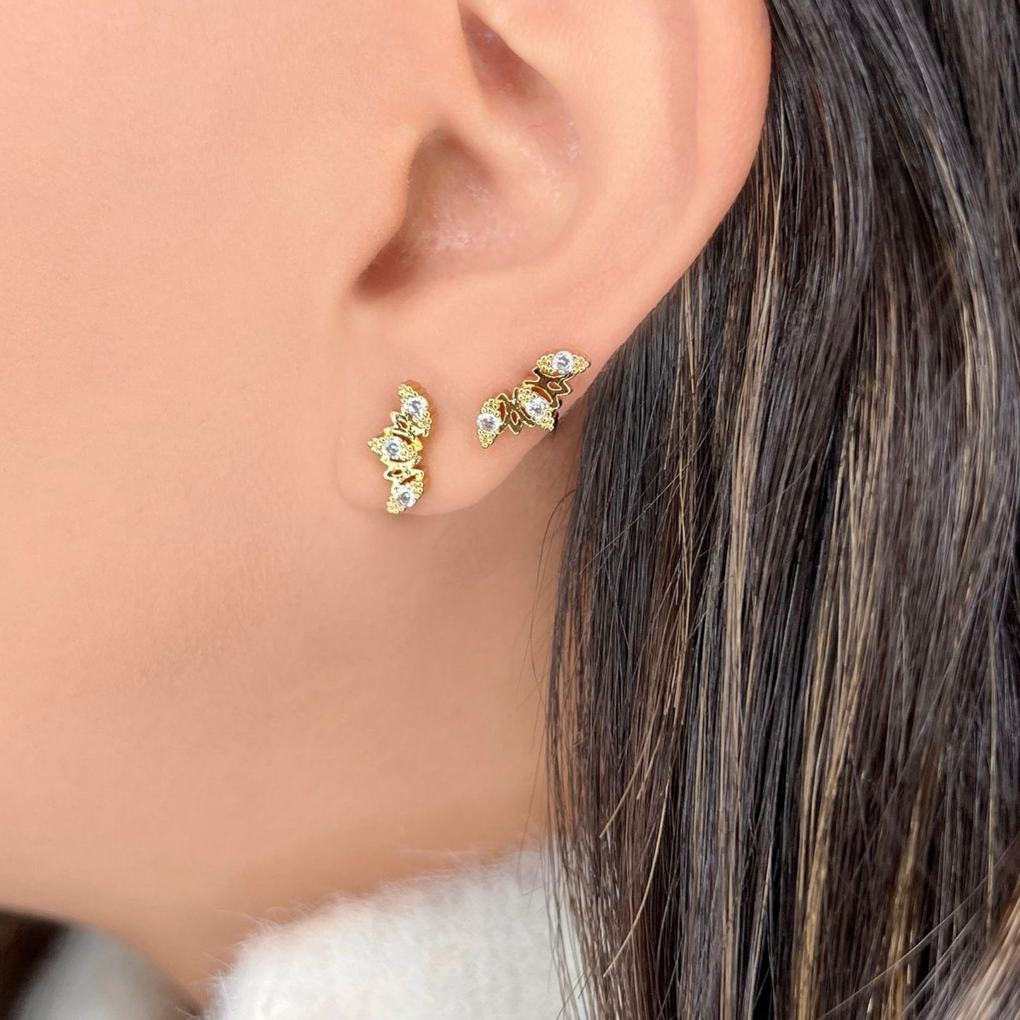 Blooming Gold studs (NA10)