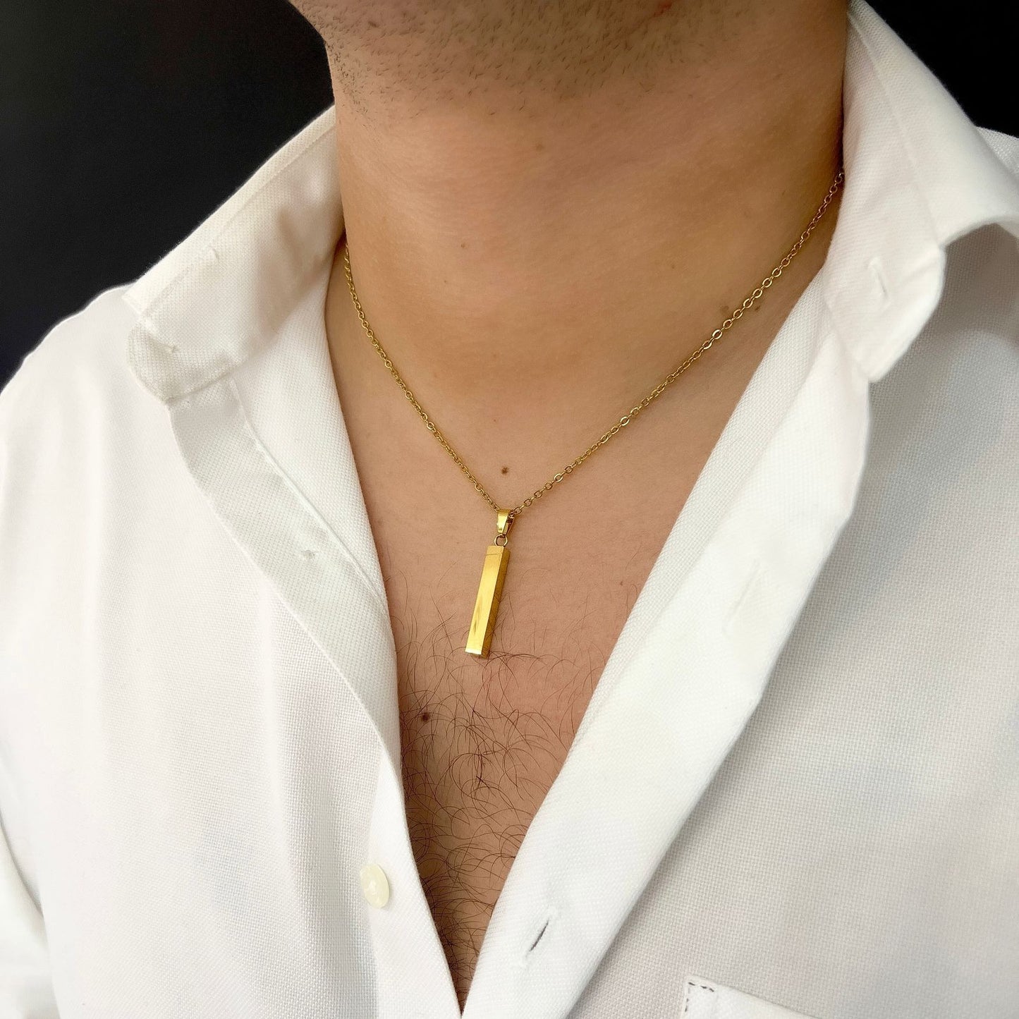 Men's Bar Necklace