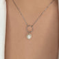 Circle + Pearl Necklace