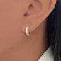 Bling pave hoops (N506)