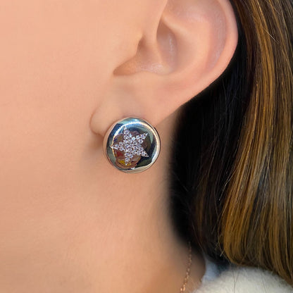 Micropave Star Stud Earring (807)